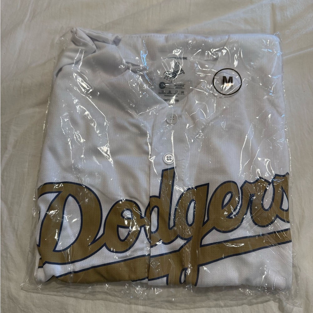 Brand New Will Smith White and Gold Dodgers Jersey